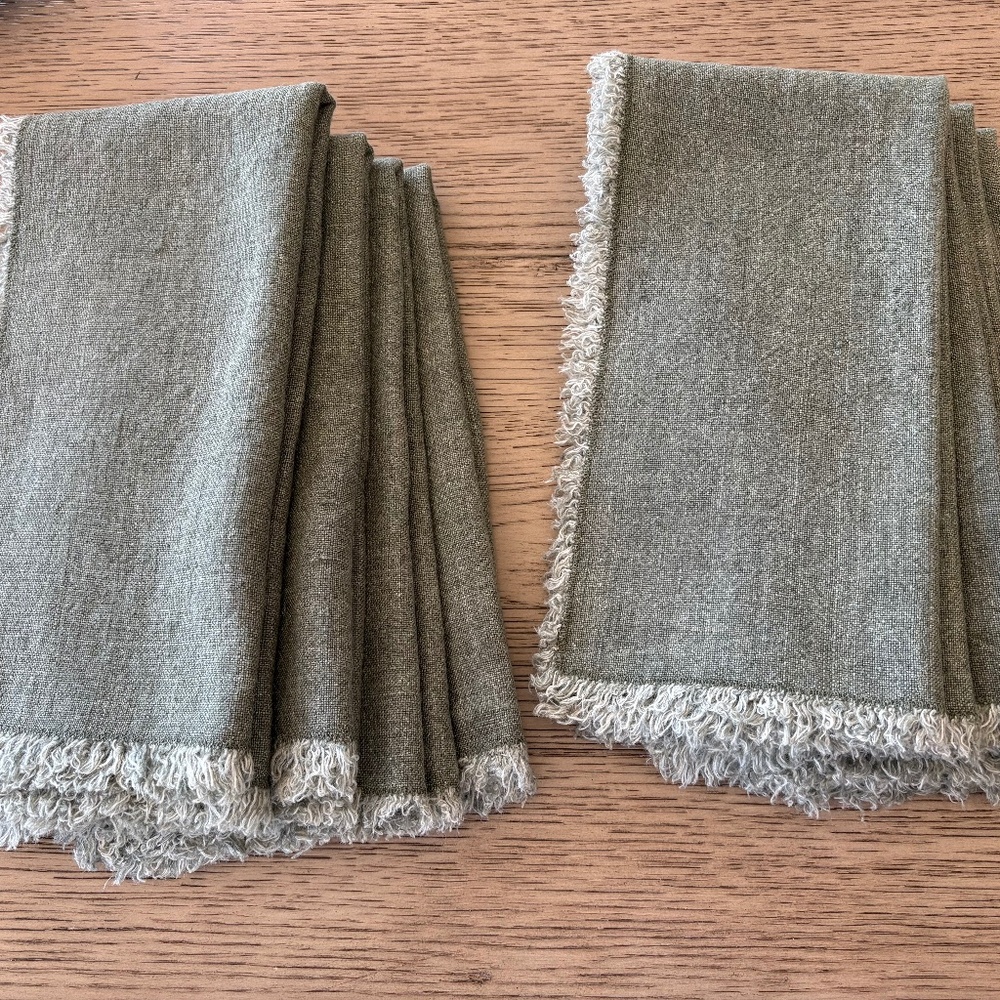 Pottery Barn Linen Napkins